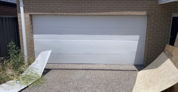 Garage door installation white